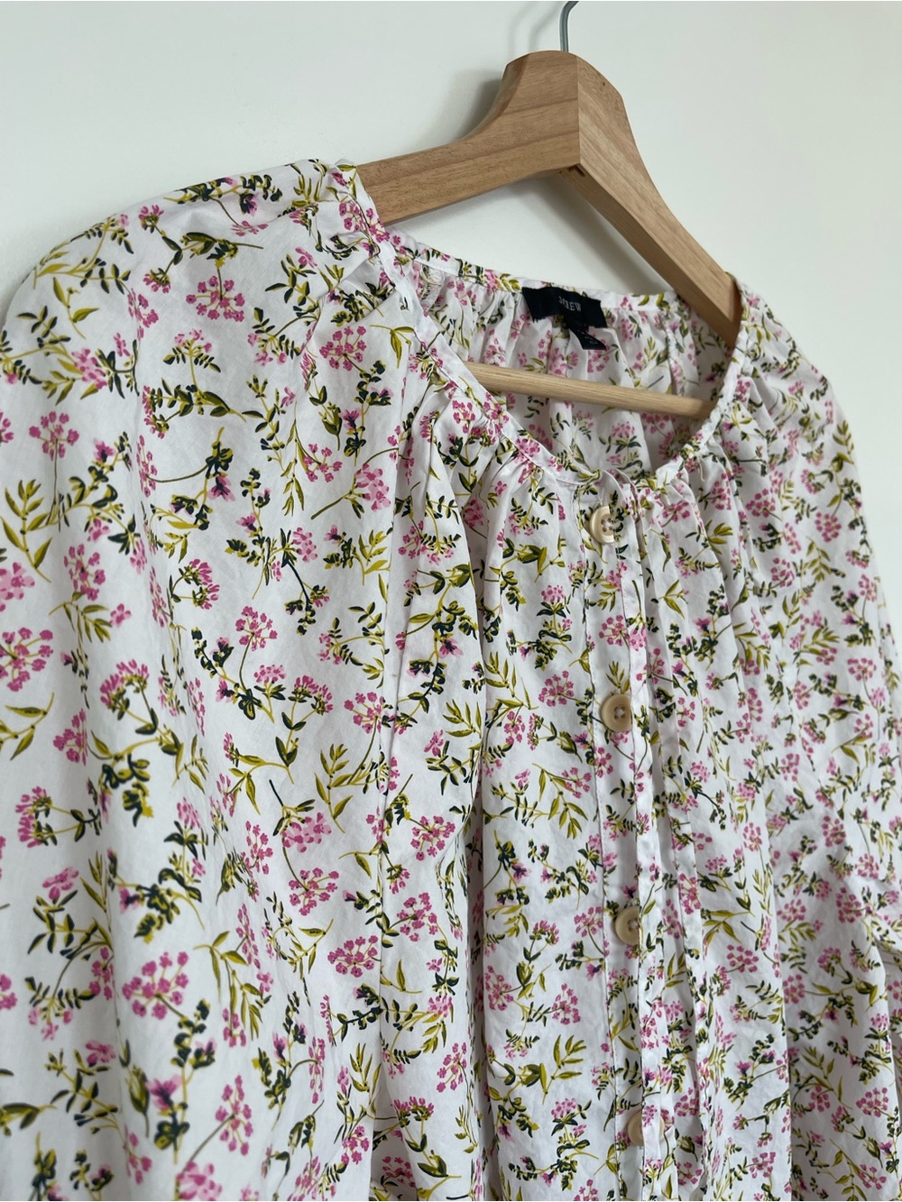 J. Crew Floral Poplin Cotton Blouse - Picture 4 of 8